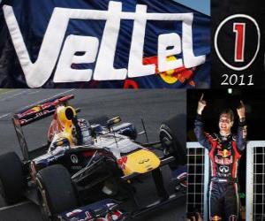 yapboz Sebastian Vettel, Red Bull Racing F1 Dünya Şampiyonu 2011, en genç dünya şampiyonu